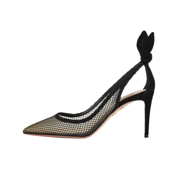 AQUAZZURA 85mm Mesh-panelled Pumps