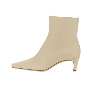 Staud Wally Ankle Boots Women's Ecru