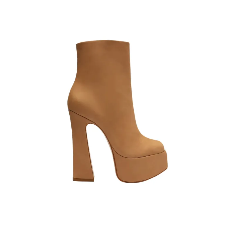 Schutz Ankle Boots 14cm Women's Brown-1