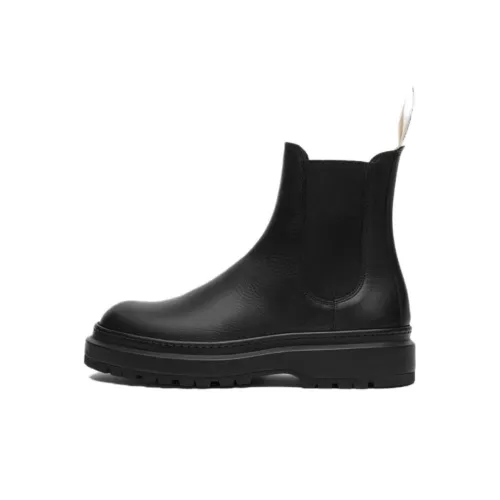 Jacquemus Pavane Short Chelsea Boots Men's Black