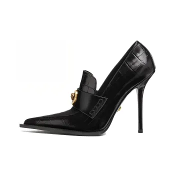 VERSACE Alia 115mm Leather Pumps
