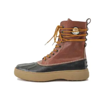 Moncler X Palm Angels Logo Patchy Lace Up Boots