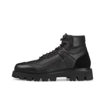 SERGIO ROSSI SR HIKING Ankle Boots Men's Black