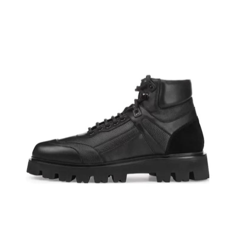 SERGIO ROSSI SR HIKING Ankle Boots Men's Black-0