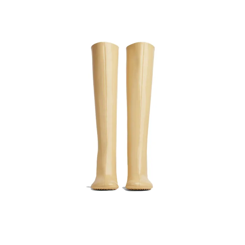 Bottega Veneta Atomic Knee high Boots Women's Rubber Yellow-2