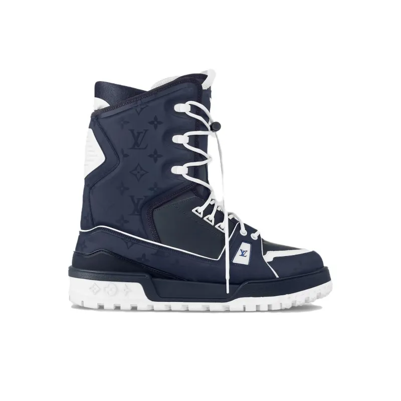LOUIS VUITTON LV Trainer Snow Boot Marine Blue-1