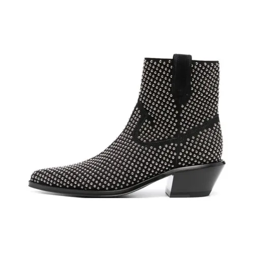 OFF WHITE Stud Texas 55mm Ankle Boots Women's
