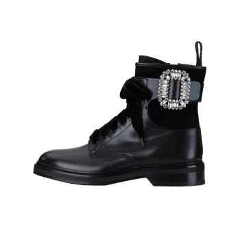Roger Vivier Viv' Rangers Ankle Boots Women's Black