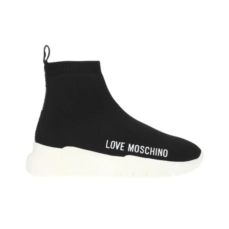 LOVE MOSCHINO Ankle Boots 4cm Women's Black-1