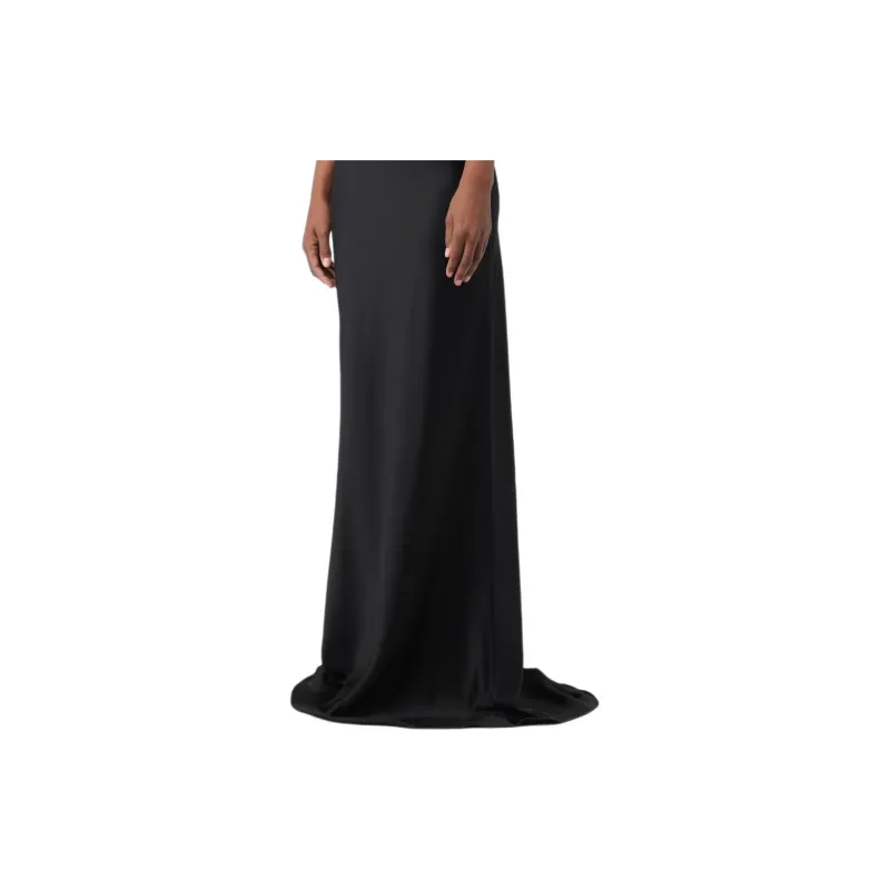 MaxMara V-Neck Satin Slip Dress-5