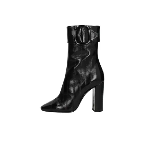 SAINT LAURENT Joplin Ankle Boots Women's Black