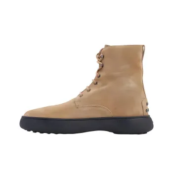 TOD'S Winter Gommino Ankle Boots Men's Light Brown