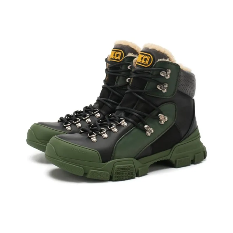 GUCCI Flashtrek High 'Black Green'-2