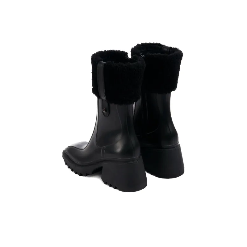 Chloe Betty Ankle Boots 7cm Women's Black-3