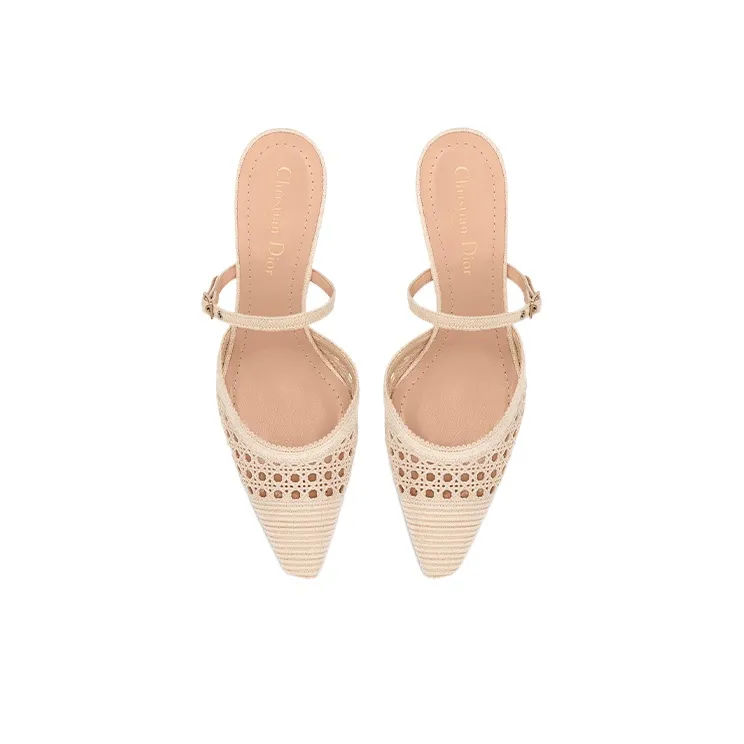 DIOR Capture Cone Heel High Heels Women's Pink-3