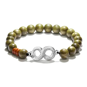 North Cain Green Sandalwood Bracelets Unisex