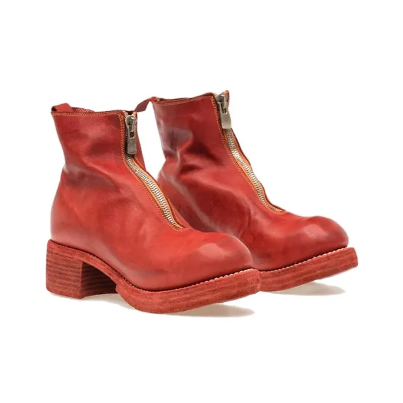 GUIDI Zip Detail Boots-2