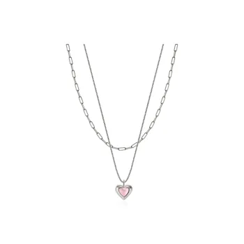 BOONEE ALUS White Gold Plated Copper Necklaces Women's