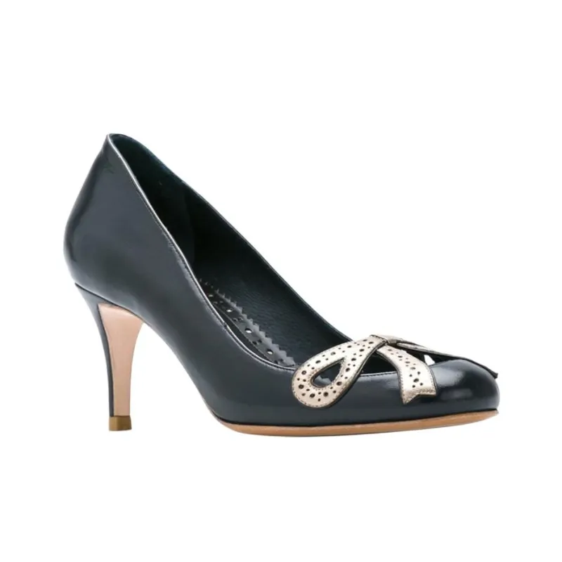 Sarah Chofakian Audrey Slim Heel High Heels 5.5cm Women's Black-2