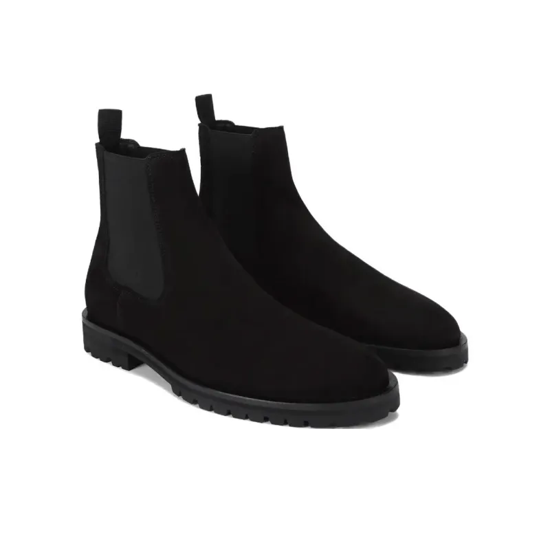 Kurt Geiger London Hunt Short Chelsea Boots Men's Black-3
