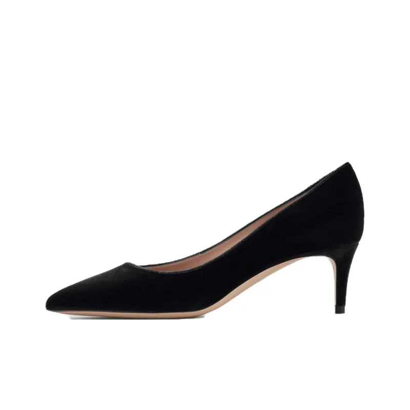 GIORGIO ARMANI Slim Heel High Heels Women's Black-0