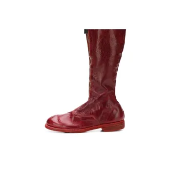 GUIDI Knee high Boots Women's Brown Red