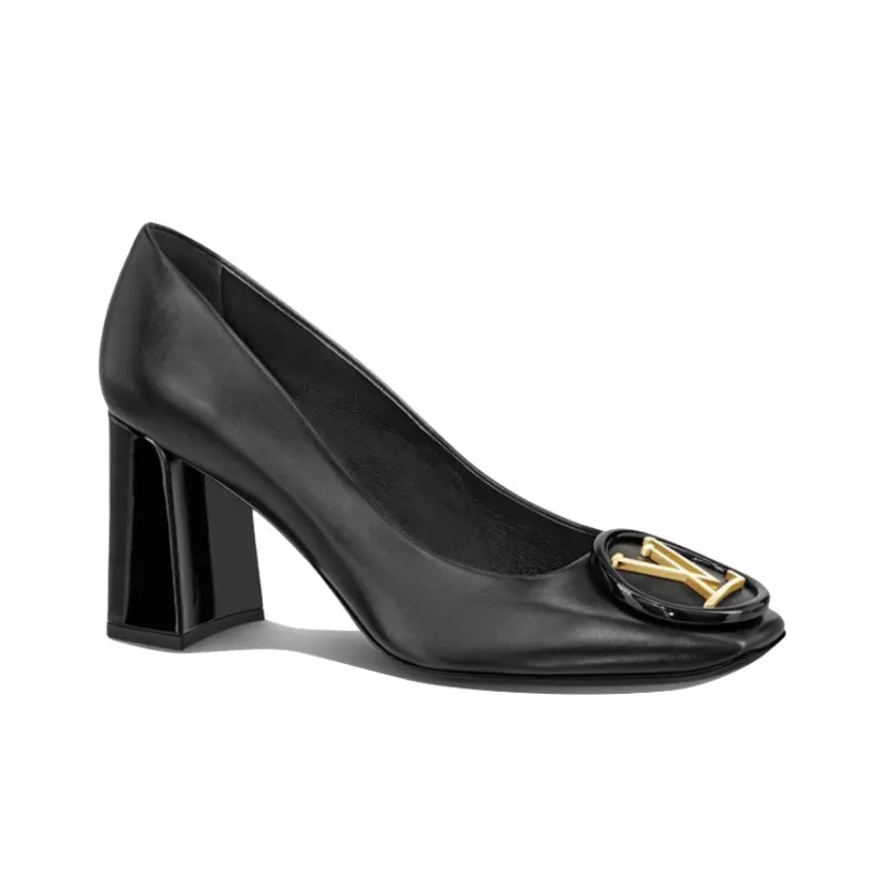 LOUIS VUITTON Madeleine High Heels Women's Black-1