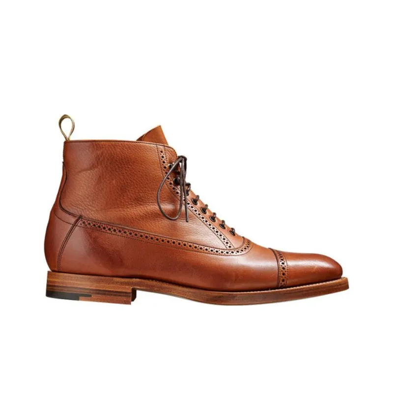 BARKER Foley Ankle Boots Men's Tan-1