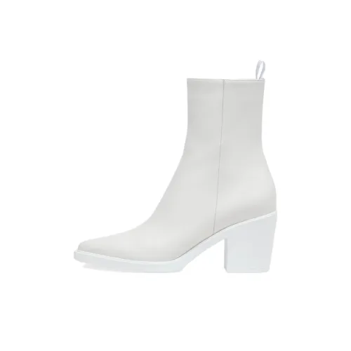 GIANVITO ROSSI Dylan Ankle Boots Women's White