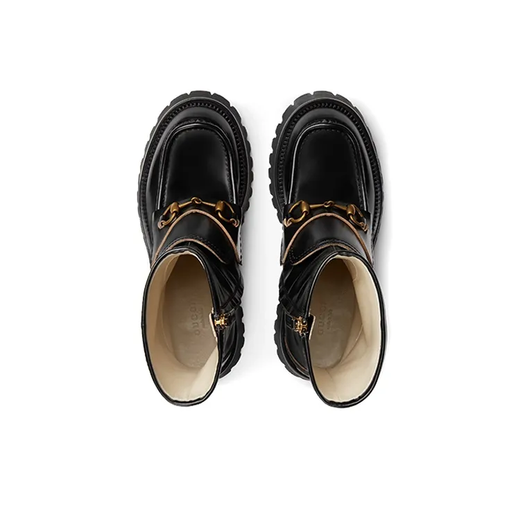 GUCCI Horsebit-embellished Ankle Boots-2