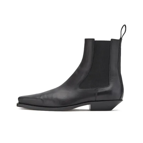 Bottega Veneta BV Lean Short Chelsea Boots Men's Black