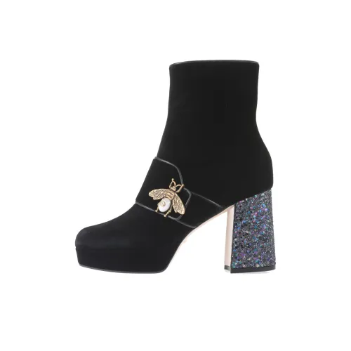 GUCCI Ankle Boots Women's Black