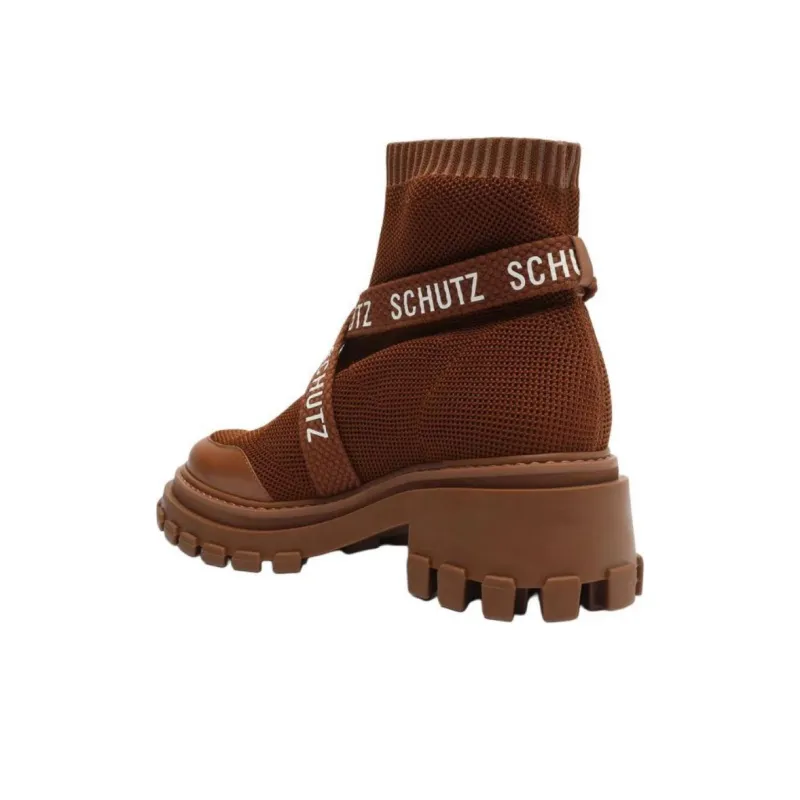 Schutz Tratorada Ankle Boots 6.5cm Women's Brown-3