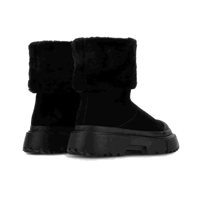 HOGAN Faux-Fur Detailed Boots Women's-4
