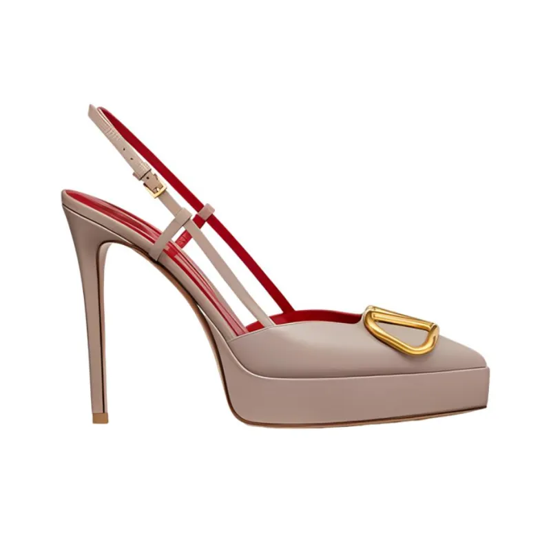 Valentino Garavani VLogo Signature 120mm Slingback Pumps-1