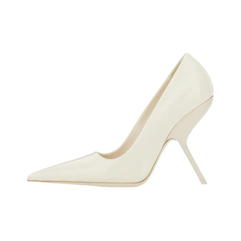 FERRAGAMO Slim Heel High Heels 10.5cm Women's White-0