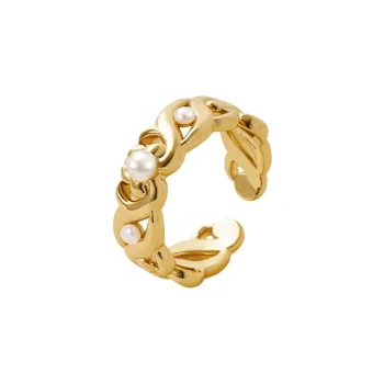 Amber Lollipop Lilith Garden Collection Pearl Rings Women's