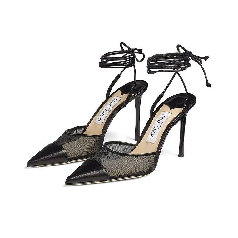 Jimmy Choo Farley 95 High Heels Women's Black-3