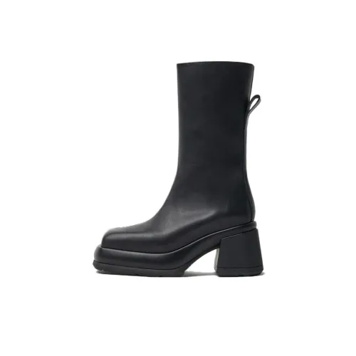 MIISTA Ankle Boots 8cm Women's Black