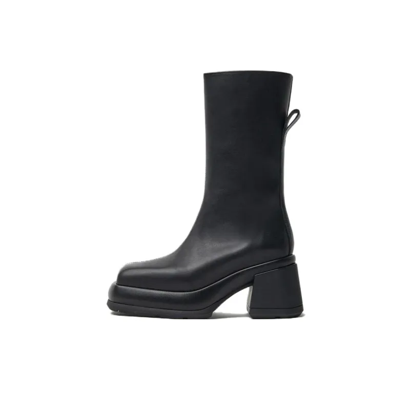 MIISTA Ankle Boots 8cm Women's Black-0