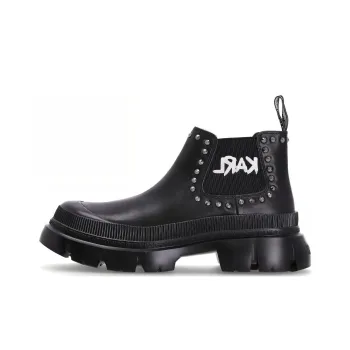 KARL LAGERFELD Chunky Logo-print Chelsea Boots