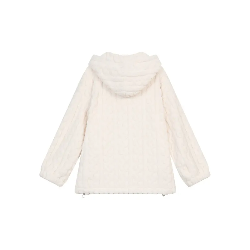 ELF SACK Sweatshirt Women's Warm Beige White-1