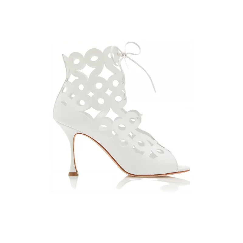 MANOLO BLAHNIK Taralo 90mm Cut-out Boots-1