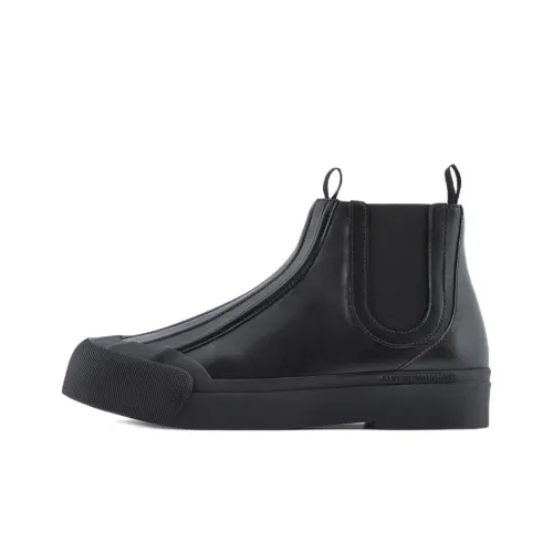 EMPORIO ARMANI Ankle-Length Chelsea Boots Women's Black