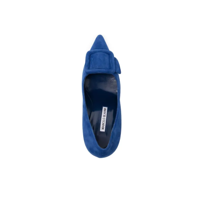 MANOLO BLAHNIK Maysale 65mm Suede Pumps-4