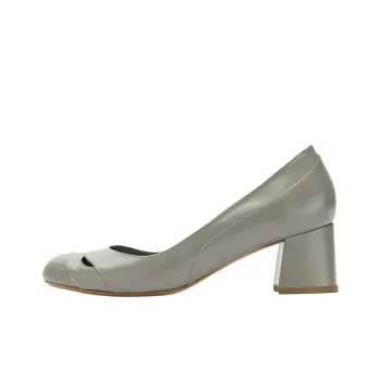 Sarah Chofakian Ludwig Chunky Heel High Heels 4cm Women's Gray