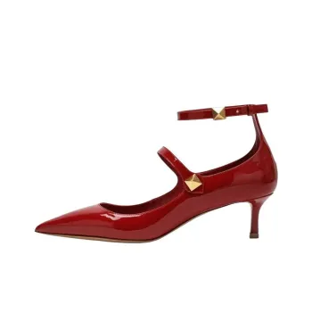 Valentino TIPTOE Slim Heel High Heels Women's Red