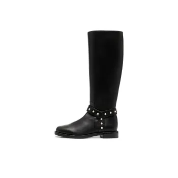 stuart weitzman Studded Knee-high Leather Boots