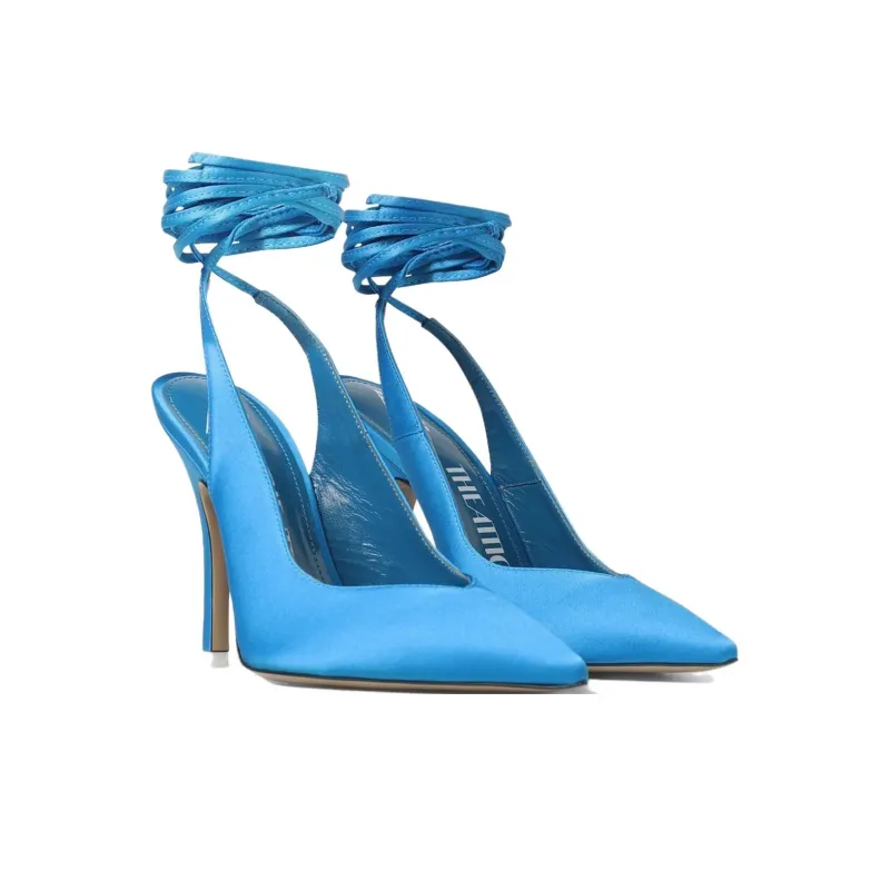 The Attico Ankle tied Leather Pumps-3