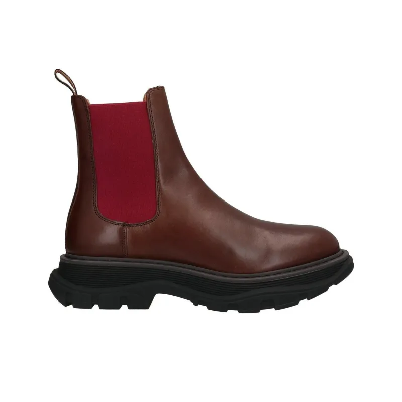 Alexander McQueen Tread Slick Short Chelsea Boots Men's Brown-1